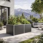 KGT Aluminium-Hochbeet 0,91 x 2,05 x 0,77 m Typ 210 pressblank F&uuml;llmenge 1.400 l