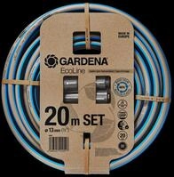 GARDENA Schlauch Set EcoLine 1/2" (12,7 mm) 20 m, blau; grau, 18931-20