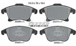 Textar Bremsbelagsatz, Scheibenbremse [Hersteller-Nr. 2226901] f&uuml;r Ford