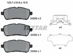 Textar Bremsbelagsatz, Scheibenbremse [Hersteller-Nr. 2428303] f&uuml;r Subaru, Daihatsu,