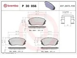 Brembo Bremsbel&auml;ge vorne (Satz) [Hersteller-Nr. P30056X] f&uuml;r Hyundai, Kia