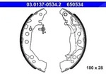 Ate Bremsbackensatz [Hersteller-Nr. 03.0137-0534.2] f&uuml;r Suzuki
