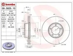 Brembo Bremsscheibe [Hersteller-Nr. 09.3825.10] f&uuml;r Daimler, Jaguar
