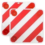 Proplus 2x Warntafel Kunststoff 50x50 R&uuml;ckstr. [Hersteller-Nr. 361228]