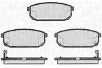 Magneti Marelli Bremsbelagsatz, Scheibenbremse [Hersteller-Nr. 363916060448]...