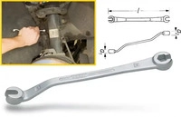 Hazet 612N-11, Hazet Bremsleitungs-Schl&uuml;ssel - offen - SW 11 mm [Hersteller-Nr.