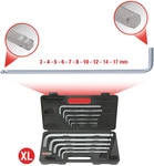 Ks Tools Kugelkopf-Innensechskant-Winkelstiftschl&uuml;ssel-Satz,XL,10-tlg