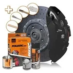 Foliatec Bremssattellack Komplettset f&uuml;r 4 Bremss&auml;ttel midnight black