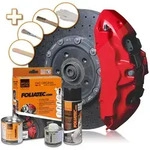 Foliatec Bremssattellack Komplettset f&uuml;r 4 Bremss&auml;ttel racing rosso...