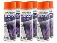 Dupli Color 6x 400ml Aerosol Art RAL 2004 reinorange glänzend [Hersteller-Nr.