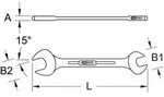 Ks Tools Doppel-Maulschl&uuml;ssel, 46x50mm [Hersteller-Nr. 517.0728]