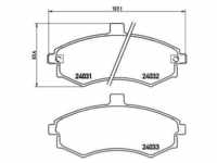 Brembo Bremsbelagsatz, Scheibenbremse [Hersteller-Nr. P30020] für Hyundai