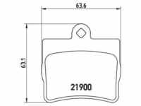 Brembo Bremsbelagsatz, Scheibenbremse [Hersteller-Nr. P50024] für Mercedes-Benz