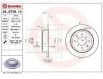 Brembo Bremsscheibe Hinterachse Voll [Hersteller-Nr. 08.5719.10] f&uuml;r Honda