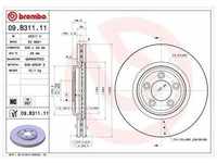 Brembo Bremsscheibe Vorderachse Belüftet [Hersteller-Nr. 09.B311.11] für...