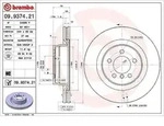 Brembo 1x Bremsscheibe [Hersteller-Nr. 09.9374.21] f&uuml;r Land Rover