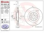 Brembo Bremsscheibe [Hersteller-Nr. 09.A444.41] f&uuml;r Vauxhall, Opel, Fiat