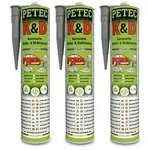 Petec 3x 310ml K&D Karosserie Klebe- u. Dichtmasse [Hersteller-Nr. 94630]