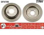Trw Bremsscheibe Hinterachse Voll [Hersteller-Nr. DF4198] f&uuml;r Mini
