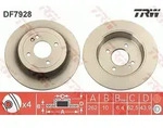 Trw Bremsscheibe [Hersteller-Nr. DF7928] f&uuml;r Hyundai, Kia