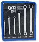 Bgs Doppel-Ringschl&uuml;ssel-Satz - E-Profil - SW E6 x E8 - E20 x E24 [Hersteller-Nr.