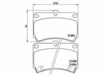 Brembo Bremsbelagsatz, Scheibenbremse [Hersteller-Nr. P49016] für Kia, Mazda