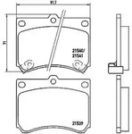 Brembo Bremsbelagsatz, Scheibenbremse [Hersteller-Nr. P49011] f&uuml;r Mazda, Ford Usa