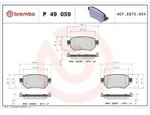Brembo Bremsbelagsatz, Scheibenbremse [Hersteller-Nr. P49059] f&uuml;r Mazda