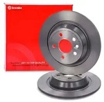Brembo Bremsscheibe voll hinten [Hersteller-Nr. 08.A540.11] f&uuml;r Land Rover, Ford