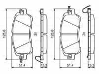 Bosch Bremsbelagsatz, Scheibenbremse [Hersteller-Nr. 0986494832] für Mazda