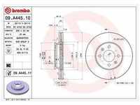 Brembo Bremsscheibe [Hersteller-Nr. 09.A445.11] für Hyundai, Kia