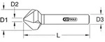 Ks Tools Kegelsenker [Hersteller-Nr. 336.0193]