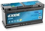 Exide EK1060 AGM Starterbatterie 106Ah 950A [Hersteller-Nr. EK1060] f&uuml;r Hyundai,