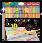 Premium-Filzstift STABILO Pen 68 und Fineliner STABILO point 88 ARTY Creative Set