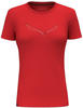 Salewa Pure Eagle Frame Dry Damen T-Shirt-Rot-34