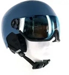 Uvex Wanted Visor Skihelm mit Visier-Blau-54-58
