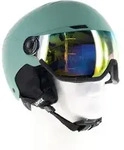 Uvex Wanted Visor Skihelm mit Visier-Hell-Gr&uuml;n-54-58