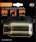 SKS 10003, SKS Germany CO2 Airchamp 16g 2er Kartuschen-Set-Schwarz-One Size,