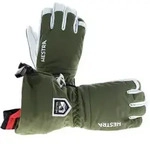 Hestra Army Leather Heli Ski Handschuhe-Oliv-Dunkelgr&uuml;n-10