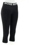 Mons Royale Cascade Merino 3/4 Damen Funktionshose-Schwarz-XS