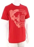 Fox Image Skull Premium S/S Herren T-Shirt-Rot-L