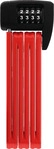 Abus 6055C/85 red SH, Abus Bordo Lite 6055C + Halterung 85cm Fahrradschloss-Rot-One