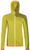 Ortovox 87057, Ortovox Fleece Light Grid Hooded Damen Sweater-Gelb-XL, Kostenlose