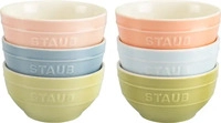 Staub 1021365, Staub Sch&uuml;ssel Set Macaron 6-tlg., &Oslash;12cm, Keramik