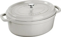 Staub 11033107, Staub Ovale Cocotte, 33cm, Weisser Tr&uuml;ffel