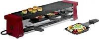 Spring 30-3900-30-01, Spring: Raclette 4 Compact mit Alugrillplatte, rot