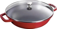 Staub 1312906, Staub: Wok mit Glasdeckel, &Oslash;30cm, Kirschrot