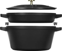 Staub 14562423, Staub: Kochtopfset 2-tlg., schwarz