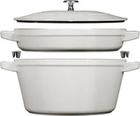 Staub 145624107, Staub: Kochtopfset 2-tlg., weisser Tr&uuml;ffel