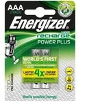 Energizer Akku NiMH Akkumulatoren Power Plus Micro AAA HR03 1,2 V 2er-Pack